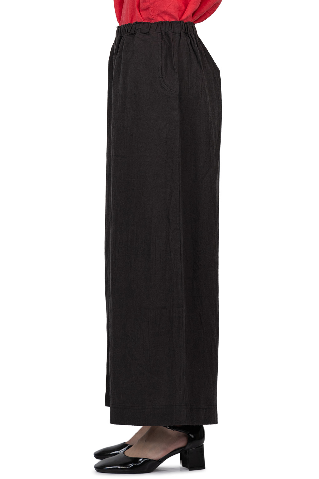A+koloni - Azumadaki Linen Pants - Black