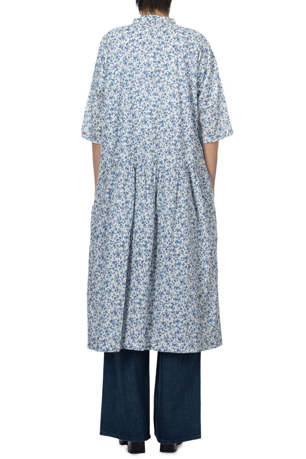 A+koloni - Cotton Broad Front Open Dress - Off White