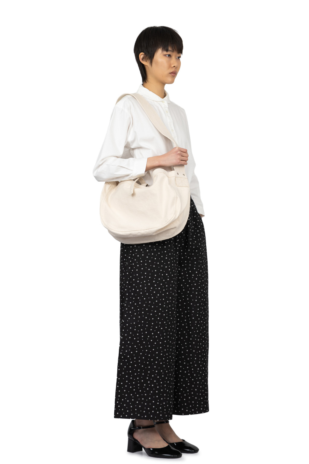 A+koloni - Cotton Broad Print Pants - Black