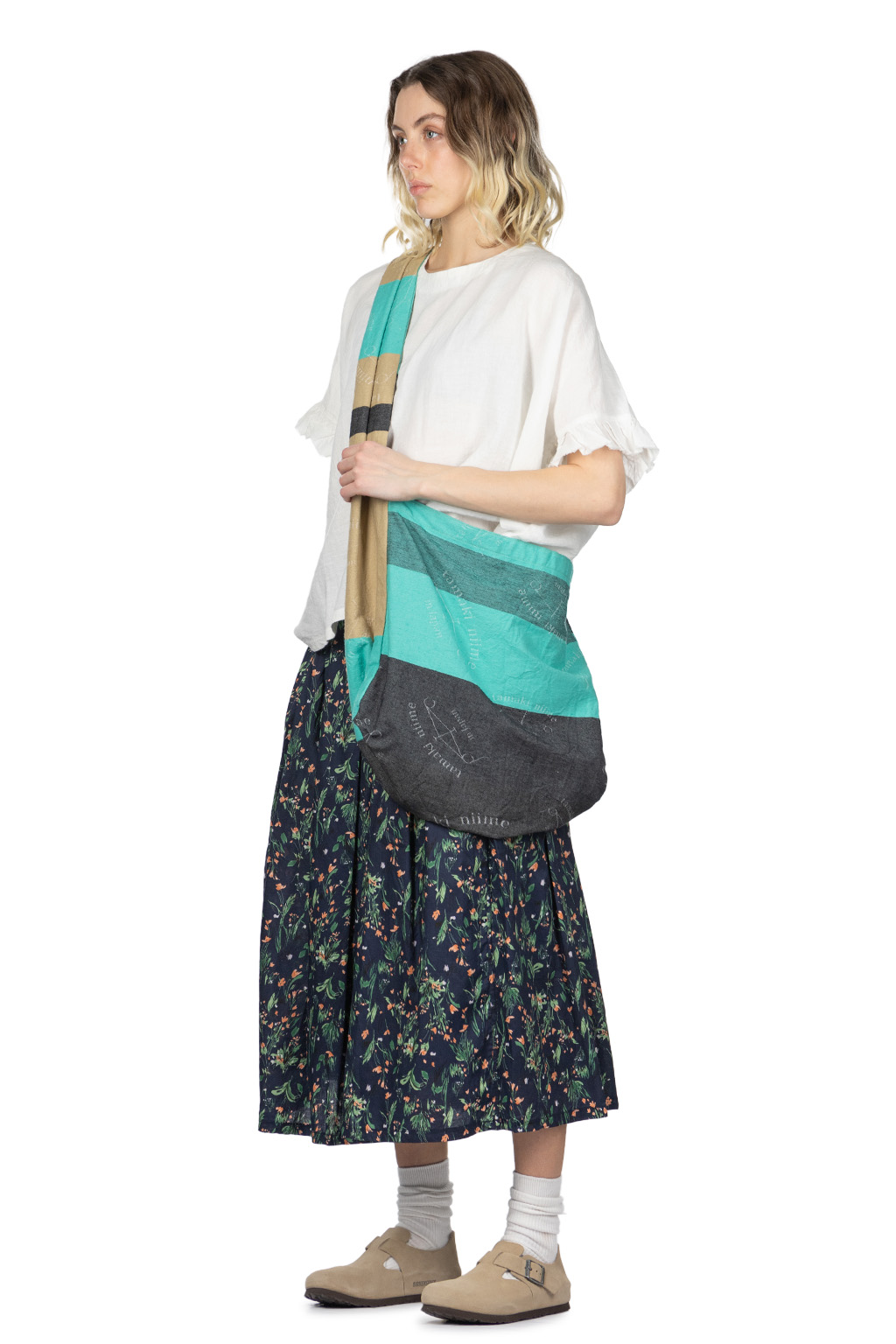 A+koloni - Azumadaki Ramie Frilled Sleeve Top - Off White