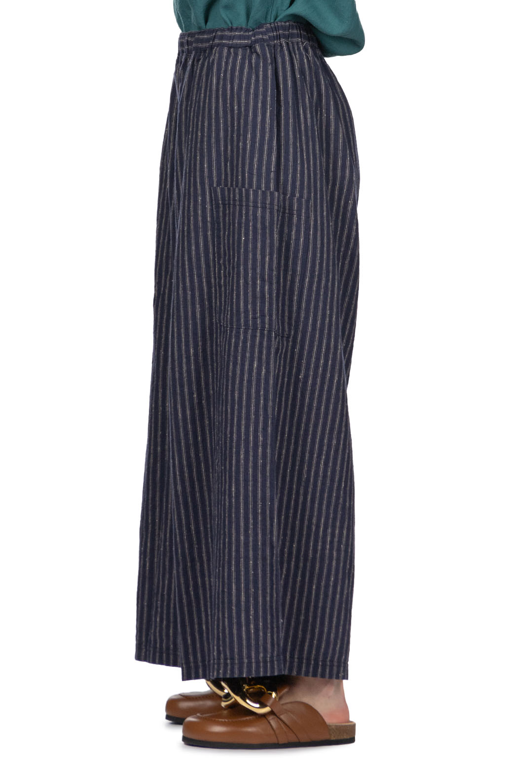 A+koloni - Linen Cotton Stripe Pants