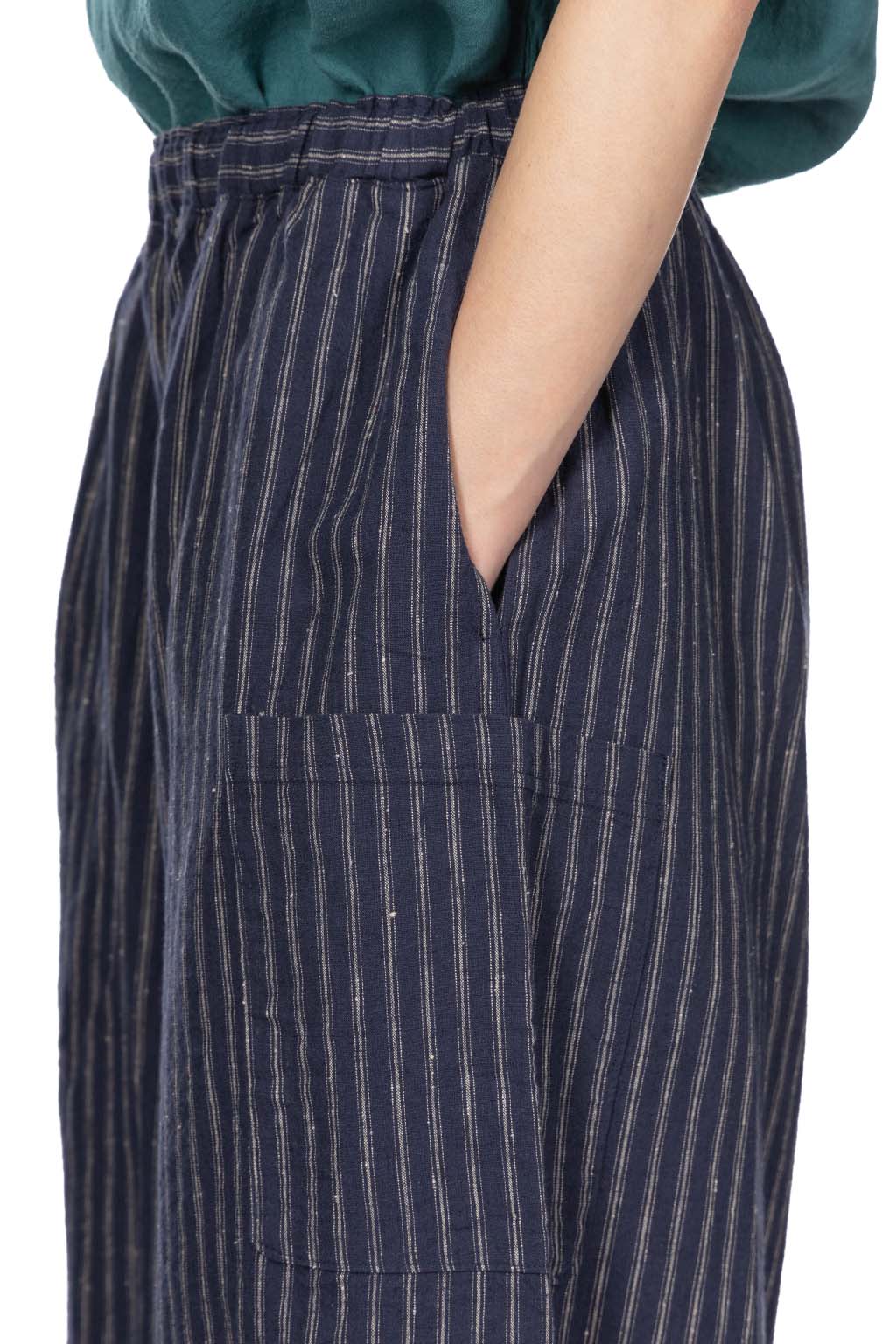 A+koloni - Linen Cotton Stripe Pants
