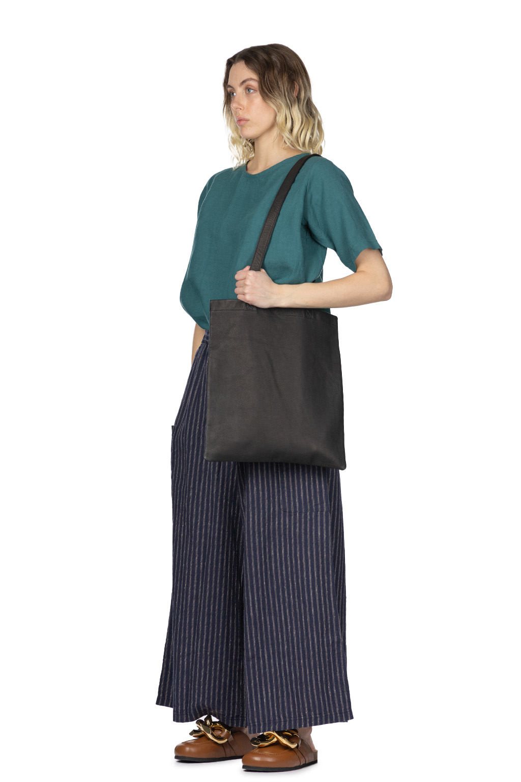 A+koloni - Linen Cotton Stripe Pants