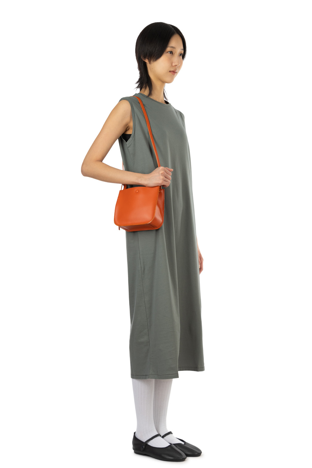 ATON - Tank Top Dress - Suvin 60-2 - Khaki
