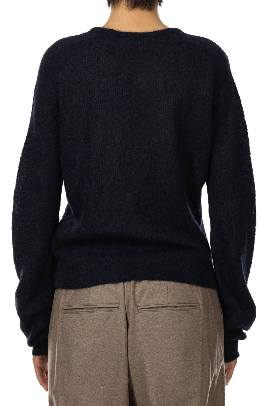 AURALEE - Baby Suri Alpaca Sheer Knit P/O - Navy