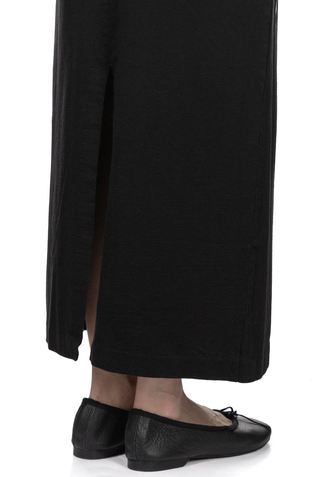 AURALEE - Cotton Slub Rayon Plaiting Skirt - Black