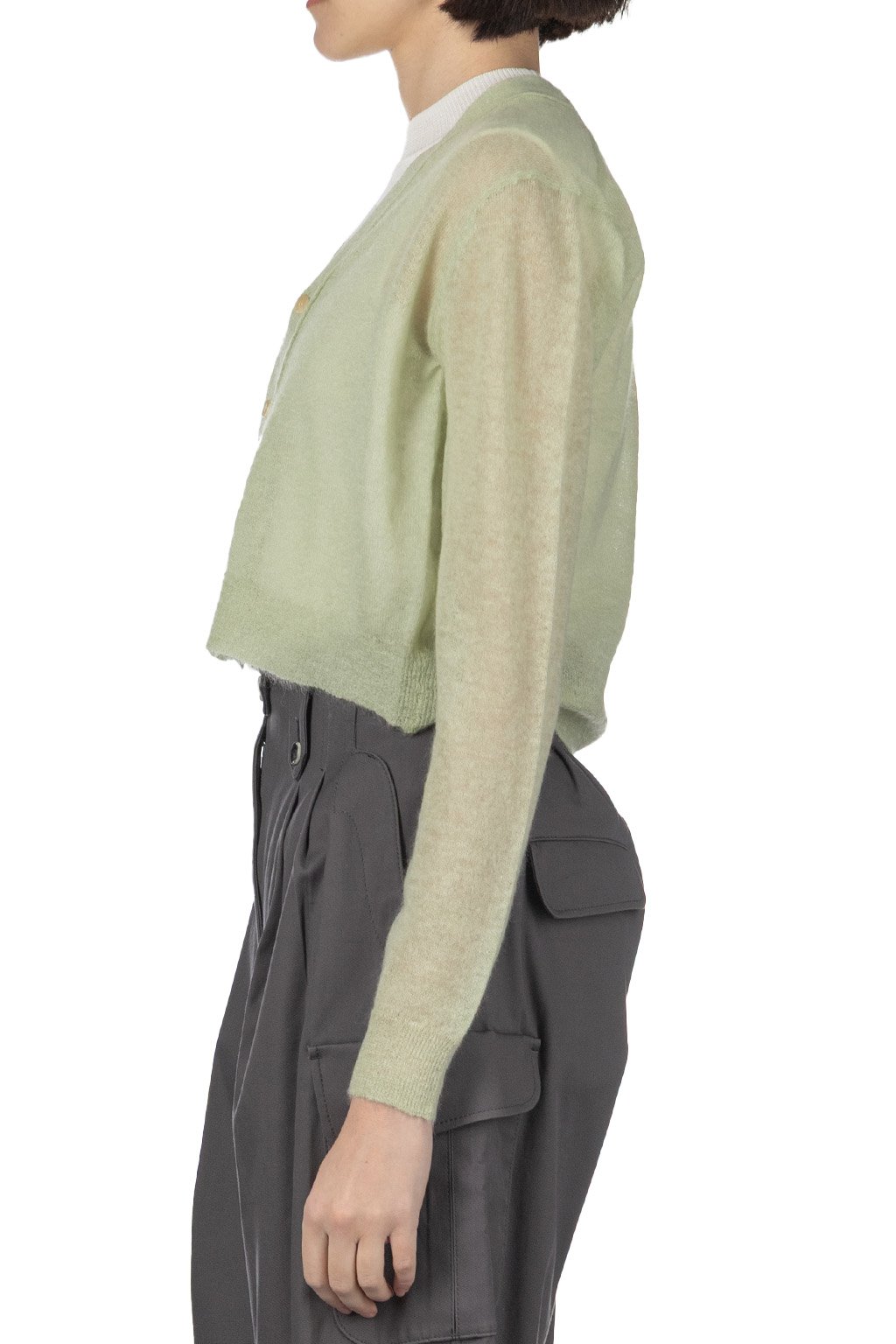 AURALEE - Kid Mohair Sheer Knit Cardigan