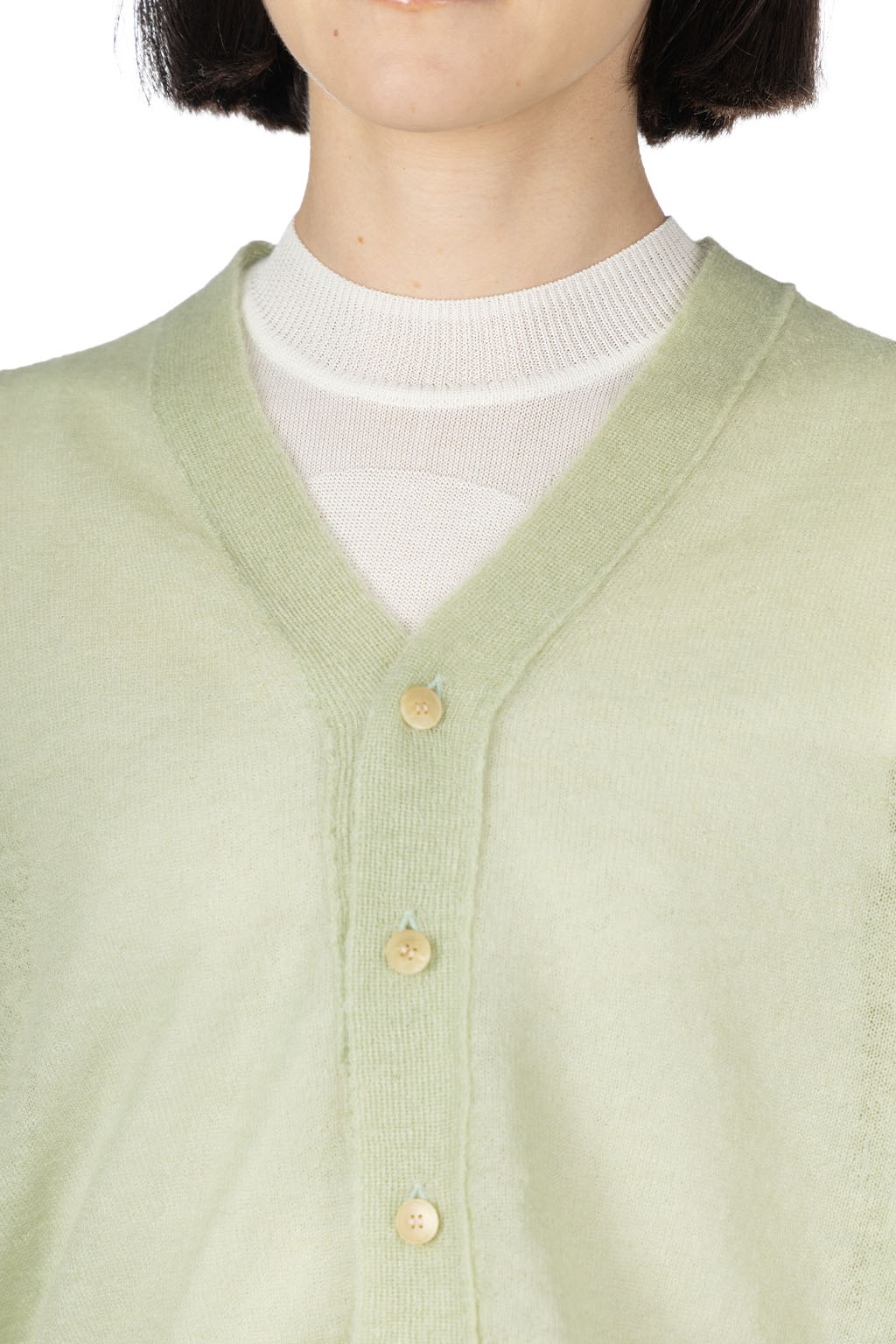 AURALEE - Kid Mohair Sheer Knit Cardigan