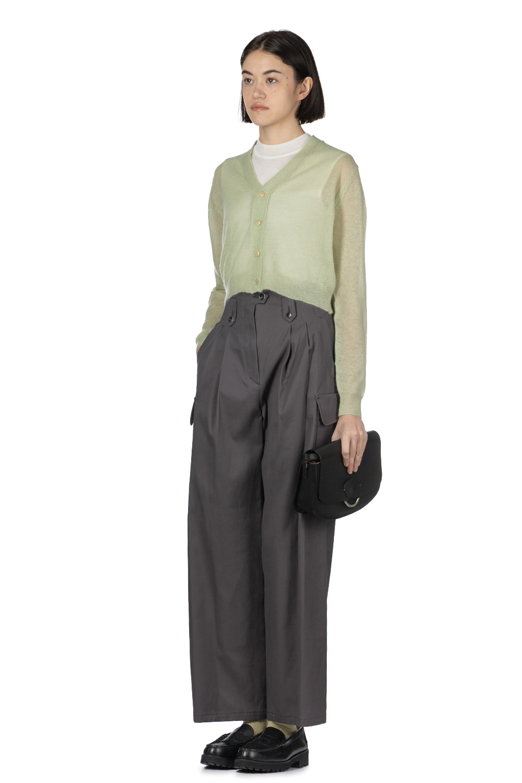 AURALEE - Kid Mohair Sheer Knit Cardigan