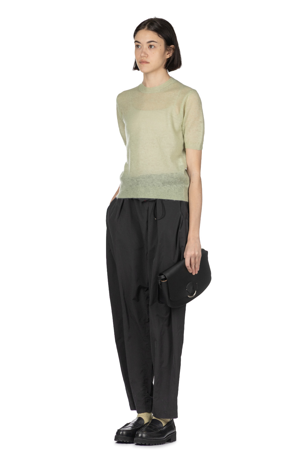 AURALEE - Kid Mohair Sheer Knit Tee