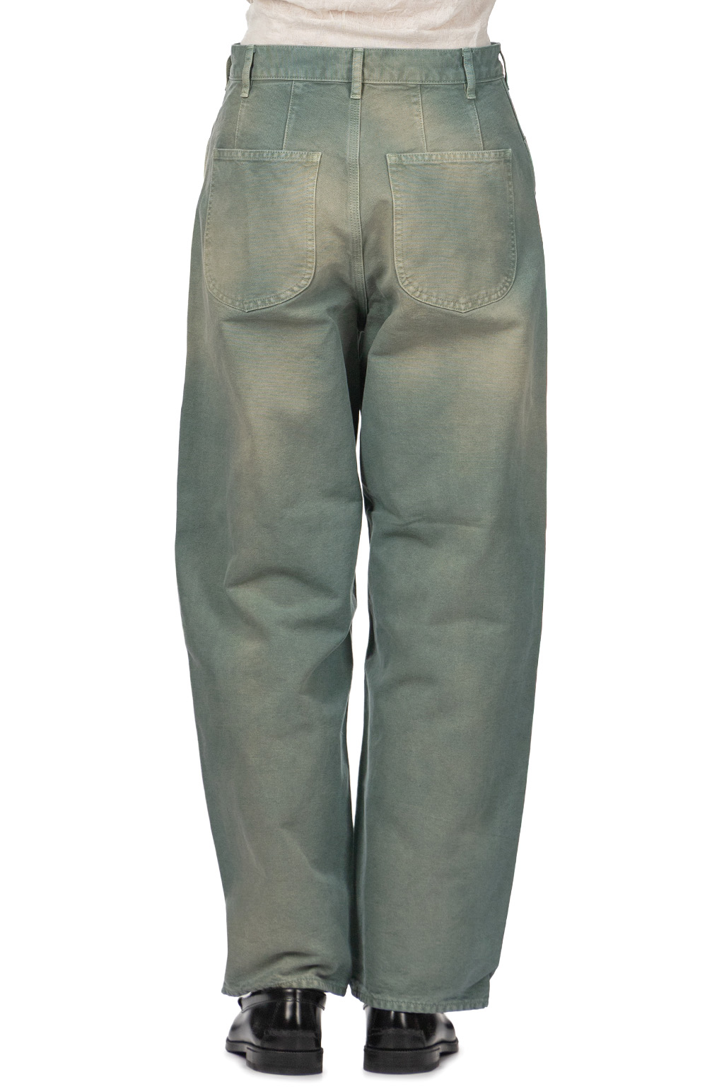AURALEE - Orgainc Cotton Duck Pants - Ash Green