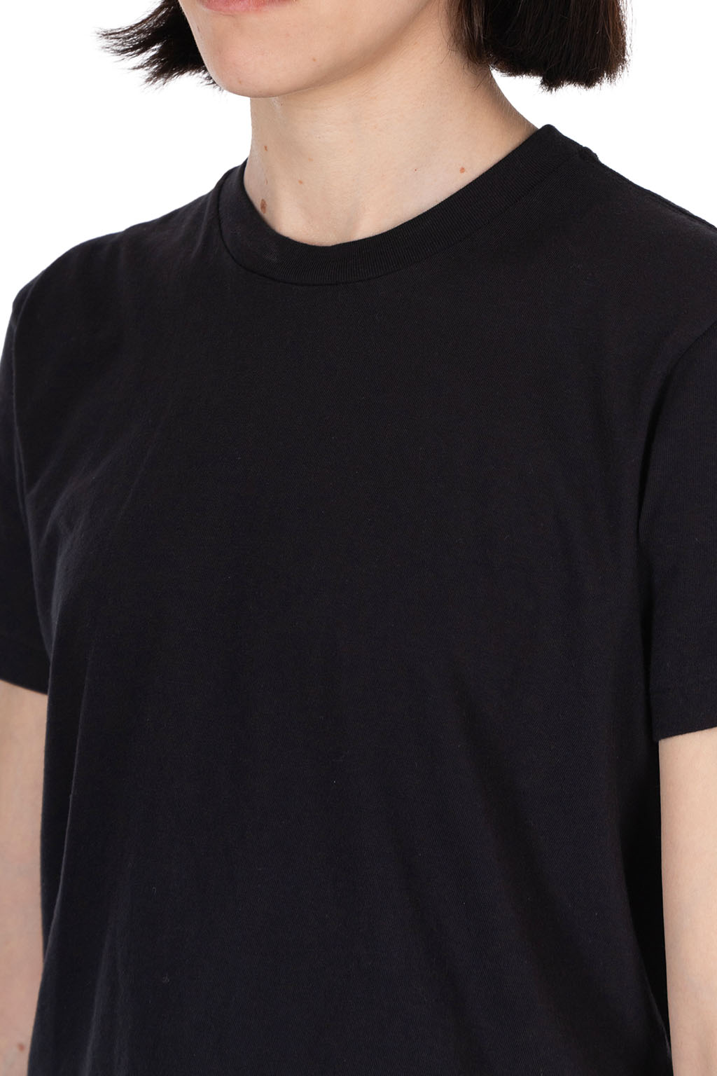 AURALEE - Seamless Crew Neck Tee - Black