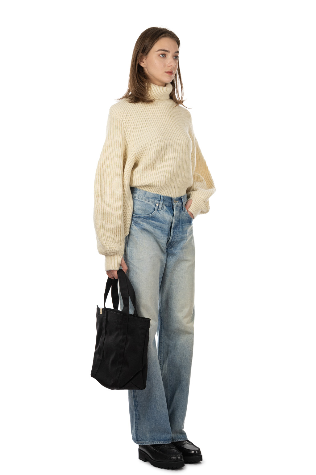 AURALEE - Selvedge Faded Heavy Denim Pants - Faded Indigo