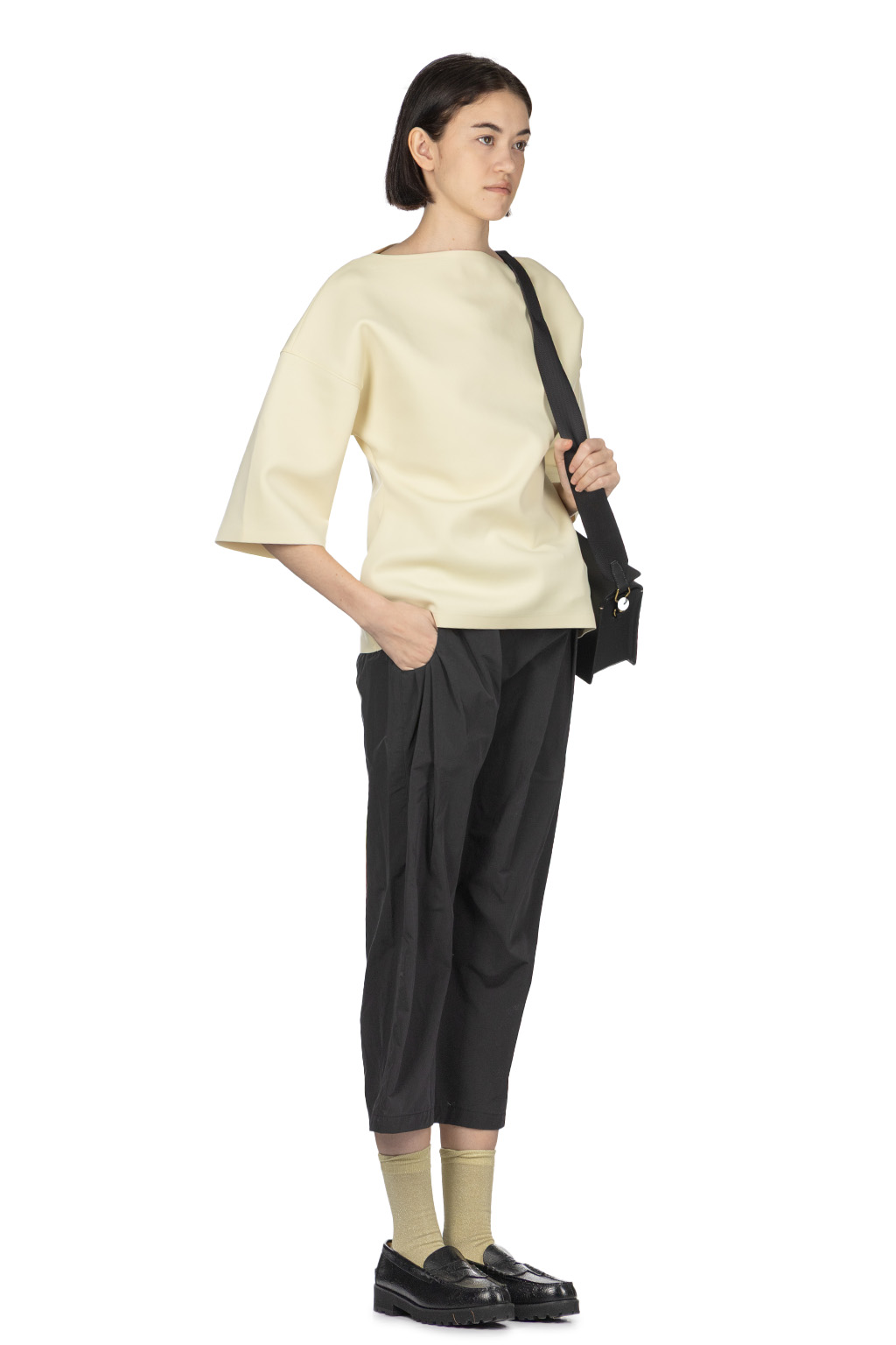 AURALEE - Wetsuit Jersey Boat Neck Pullover