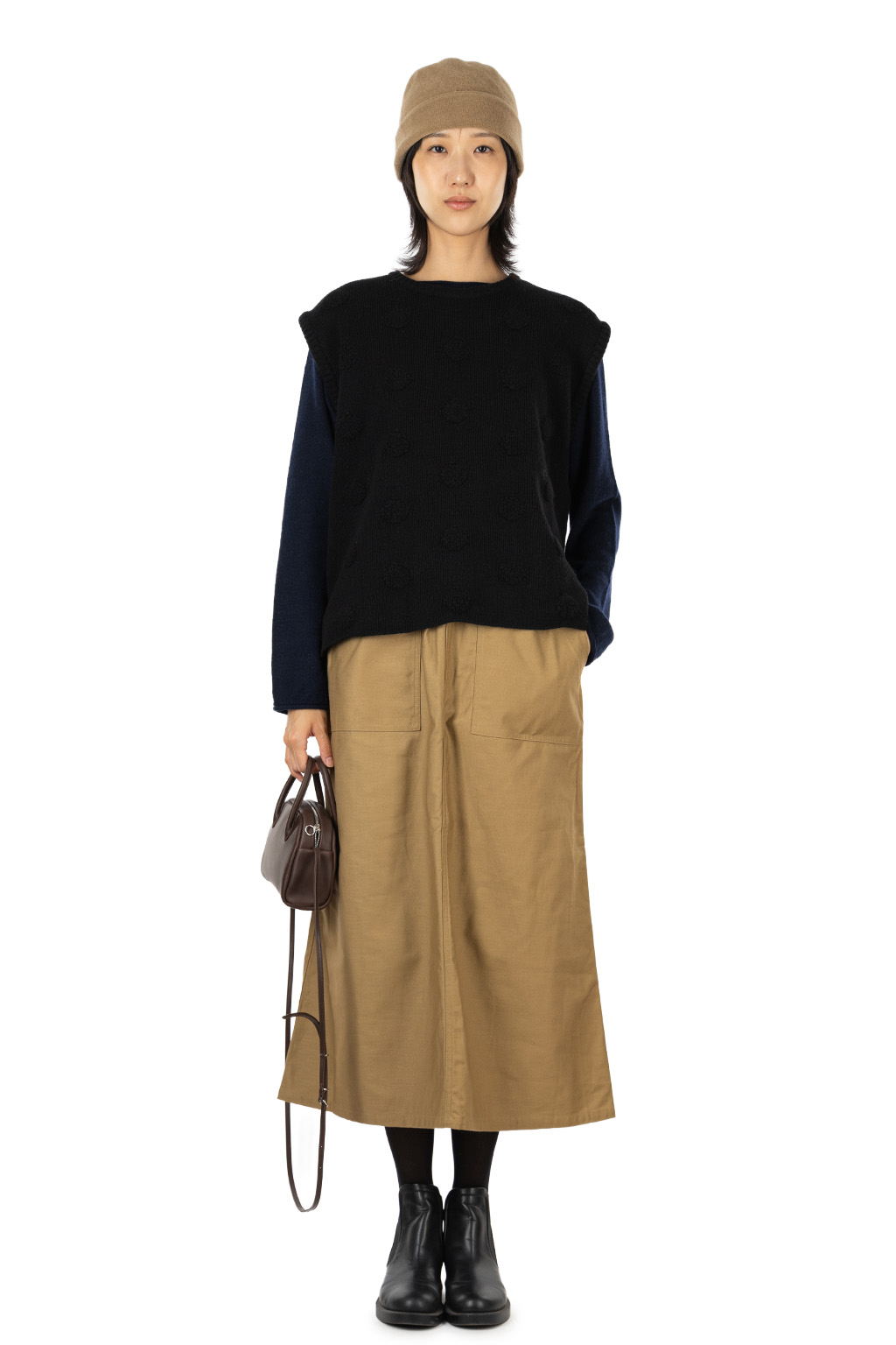 Aeta - Boston Mini + Shoulder - Dark Brown