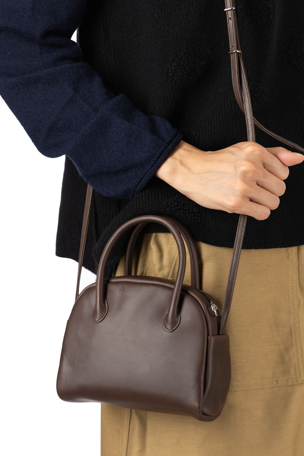 Aeta - Boston Mini + Shoulder - Dark Brown