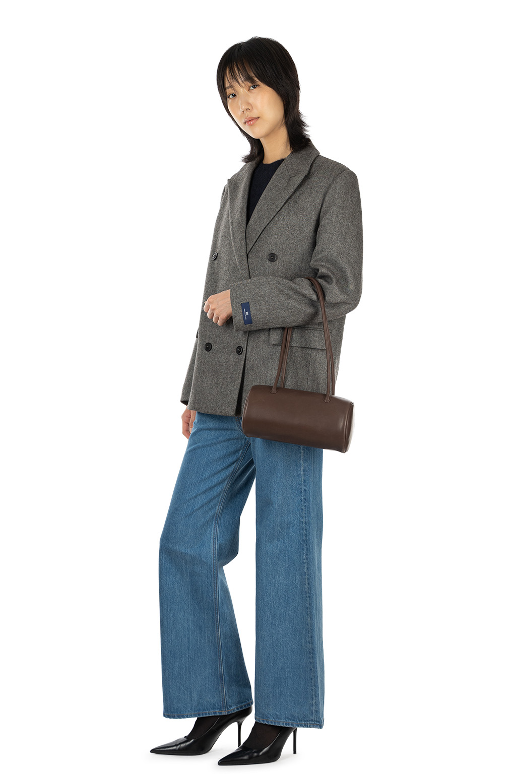 Aeta - Cylinder Boston Long Handle - Dark Brown