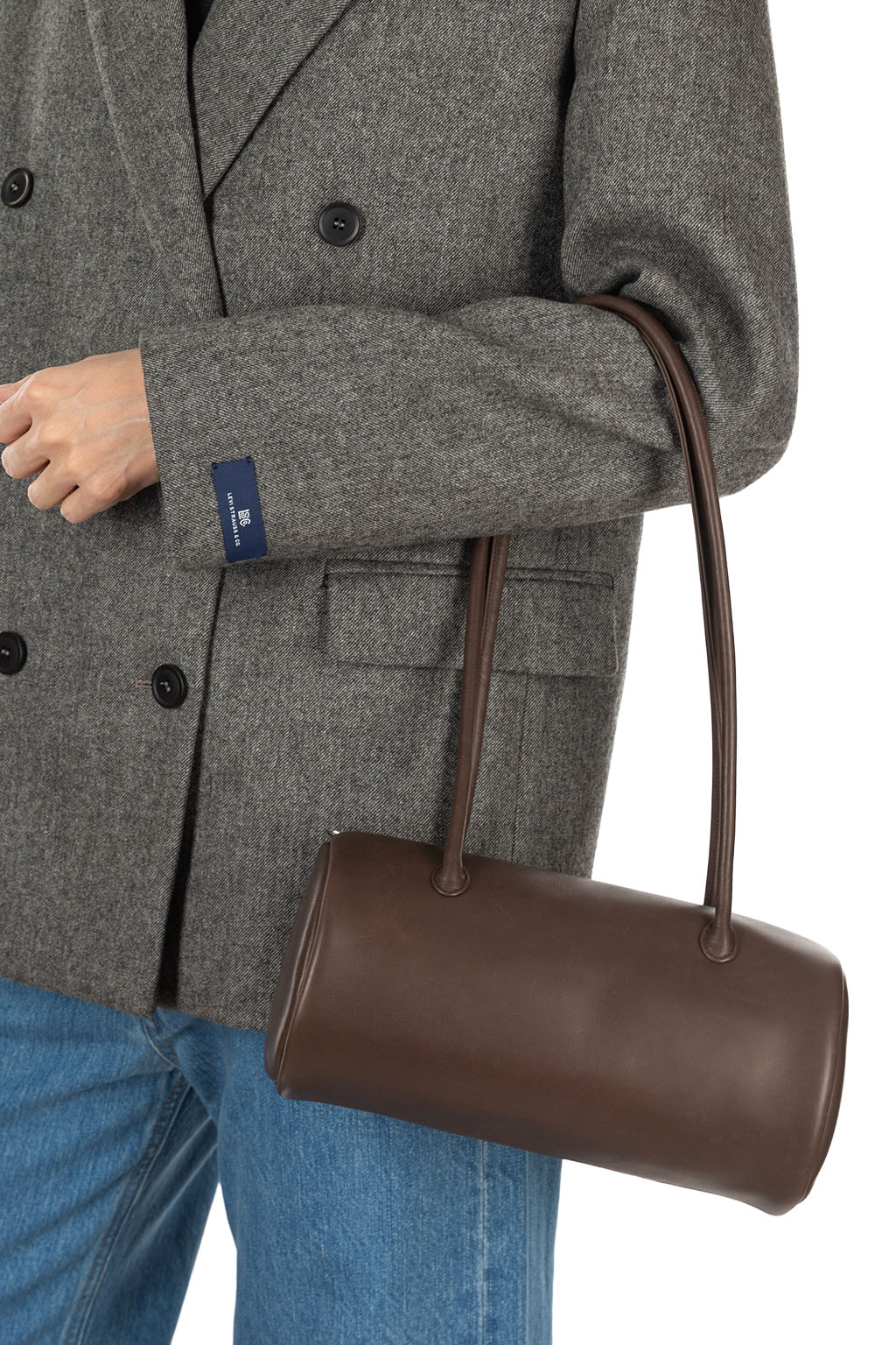 Aeta - Cylinder Boston Long Handle - Dark Brown