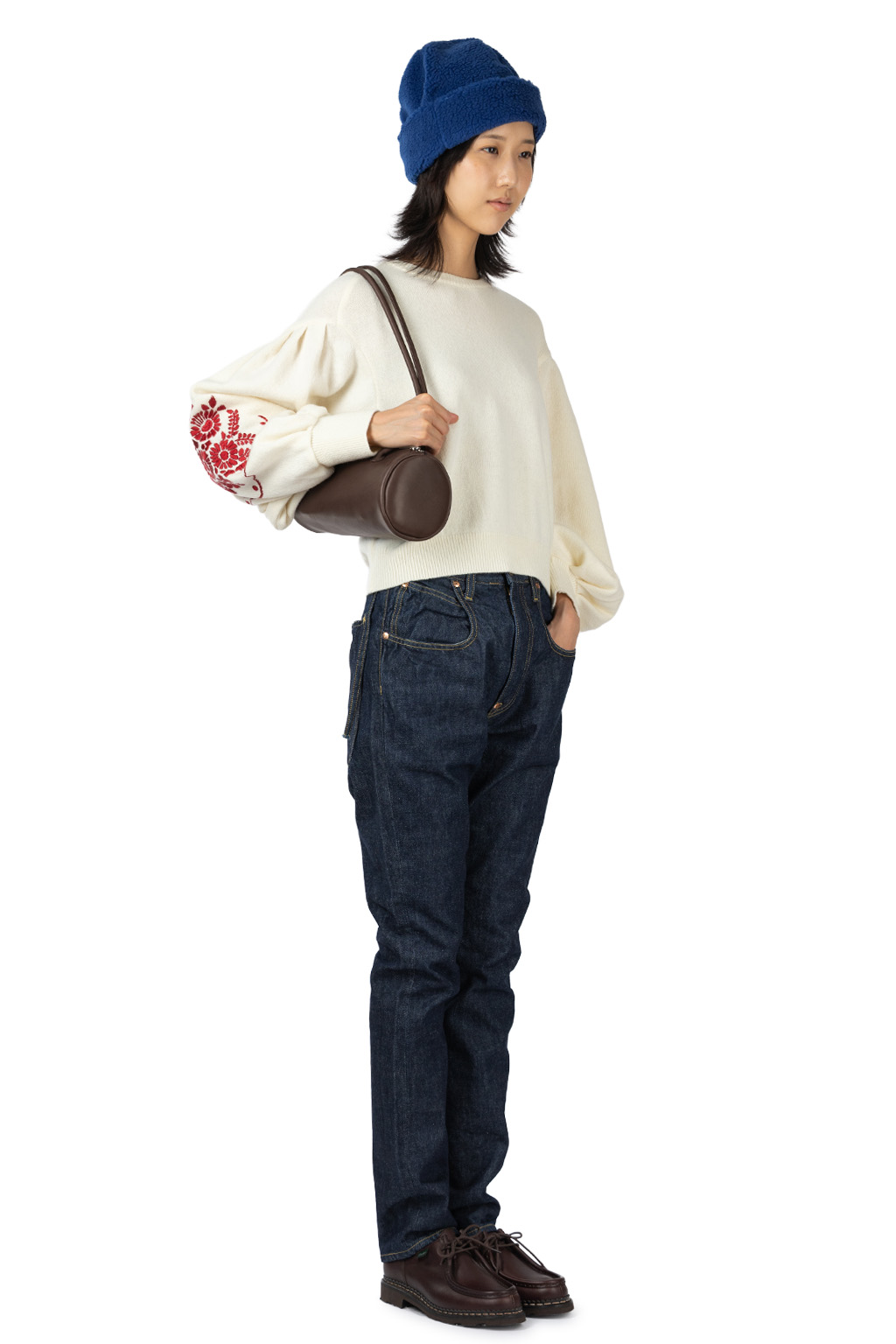 Aeta - Cylinder Boston Long Handle - Dark Brown