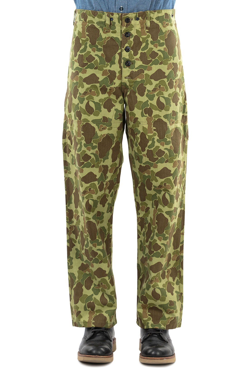 Buzz Rickson's - US Marine Corps Reversible Trousers - Herringbone - Camouflaged P-44