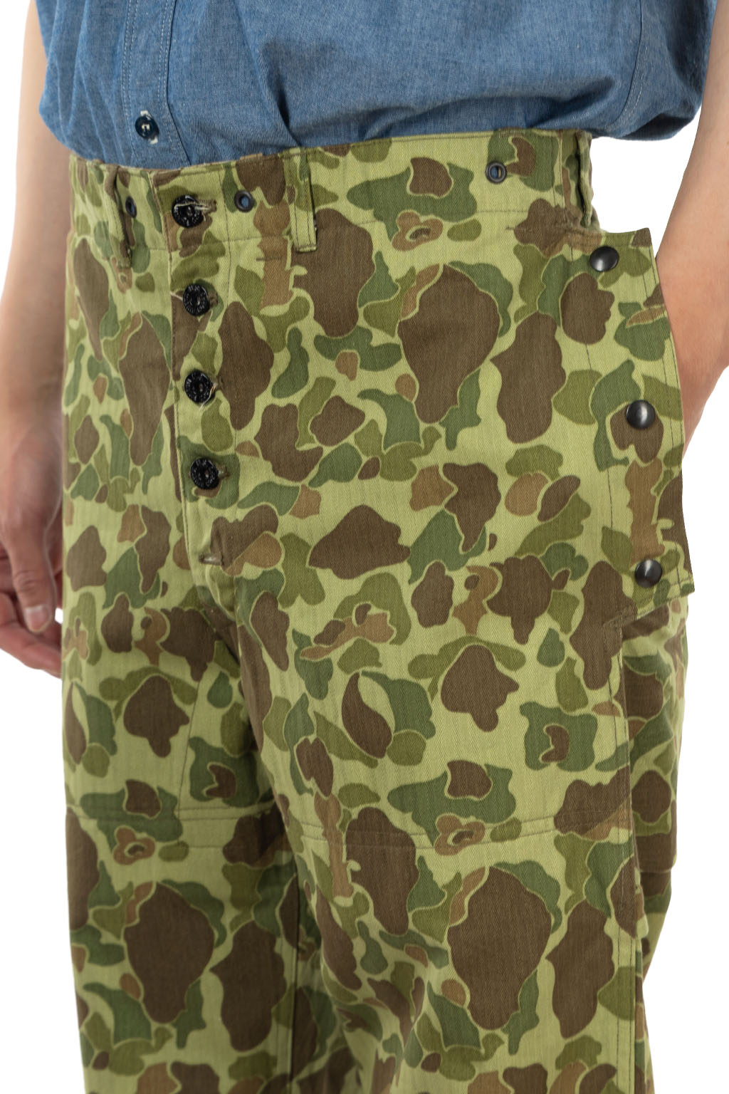 Buzz Rickson's - US Marine Corps Reversible Trousers - Herringbone - Camouflaged P-44