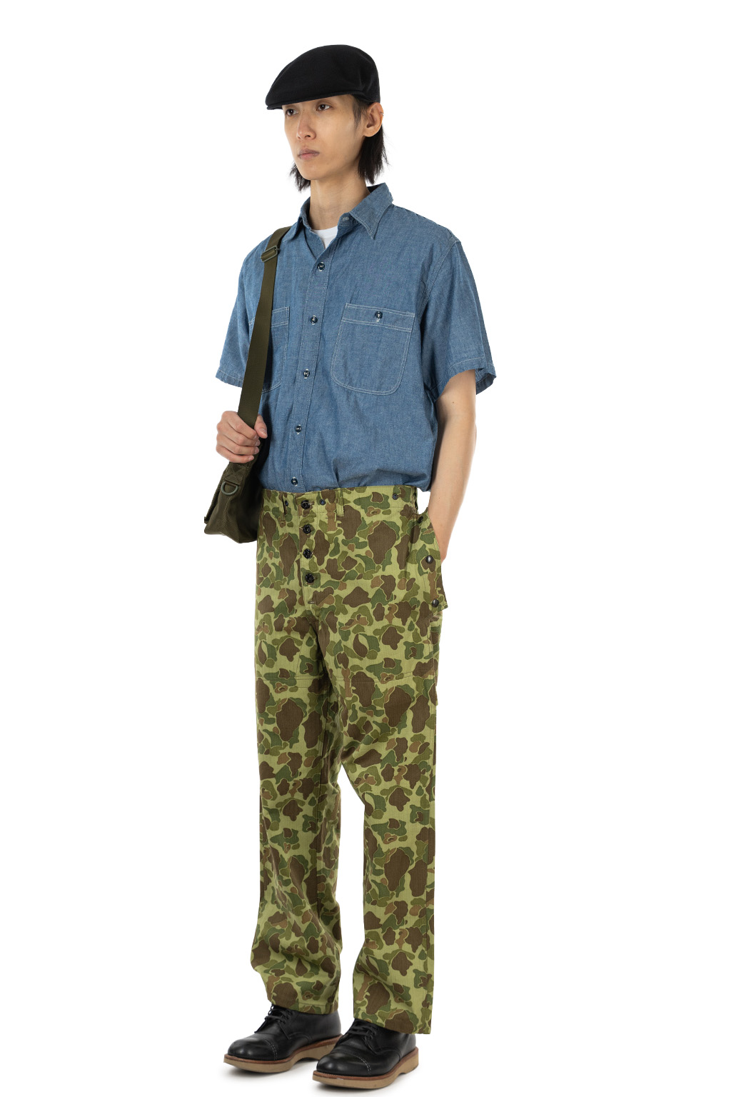 Buzz Rickson's - US Marine Corps Reversible Trousers - Herringbone - Camouflaged P-44