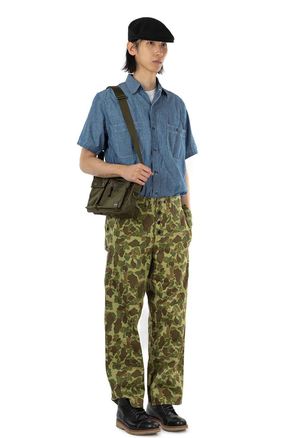 Buzz Rickson's - US Marine Corps Reversible Trousers - Herringbone - Camouflaged P-44