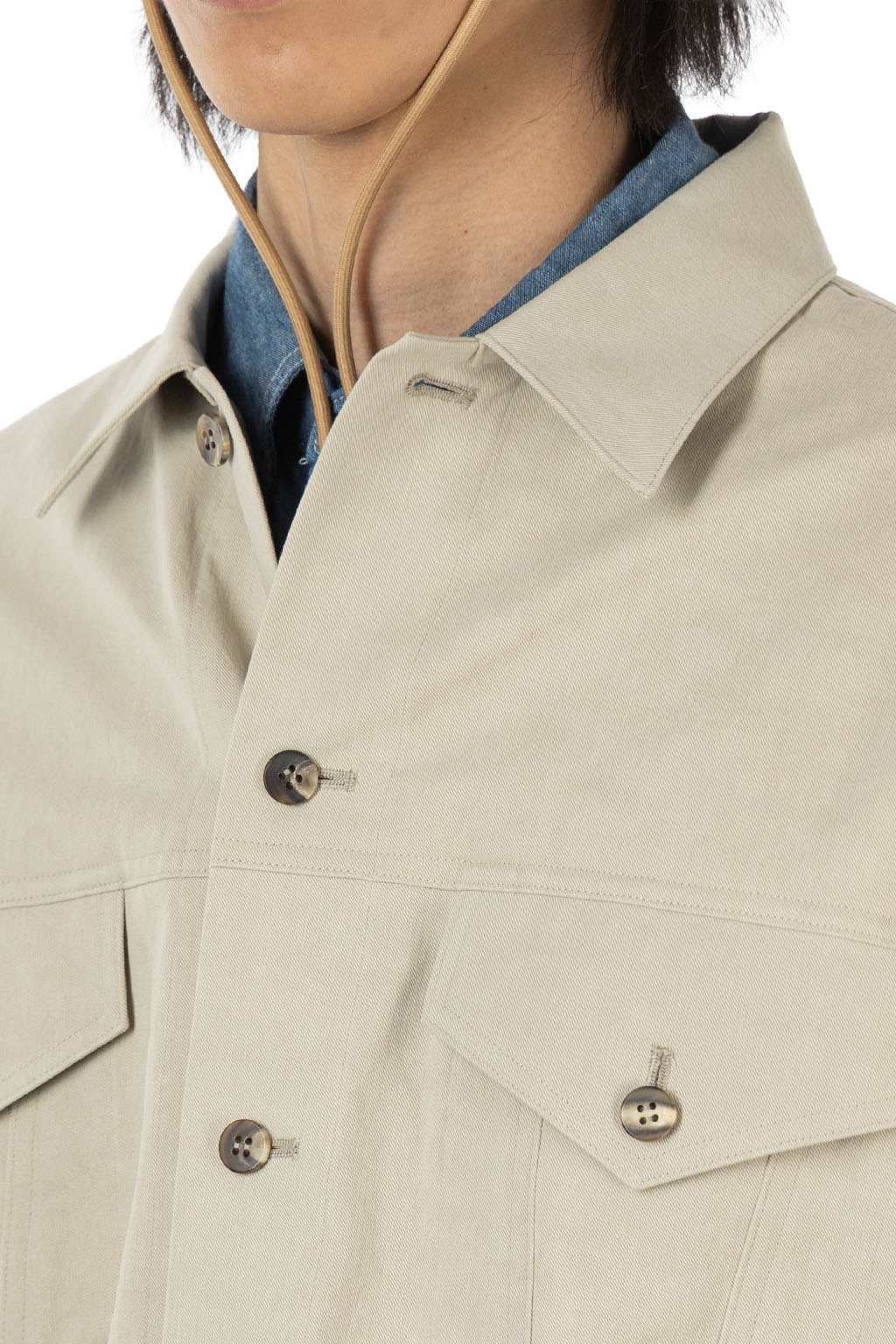 CALE - Chino Nidom Finish Shirt - Beige