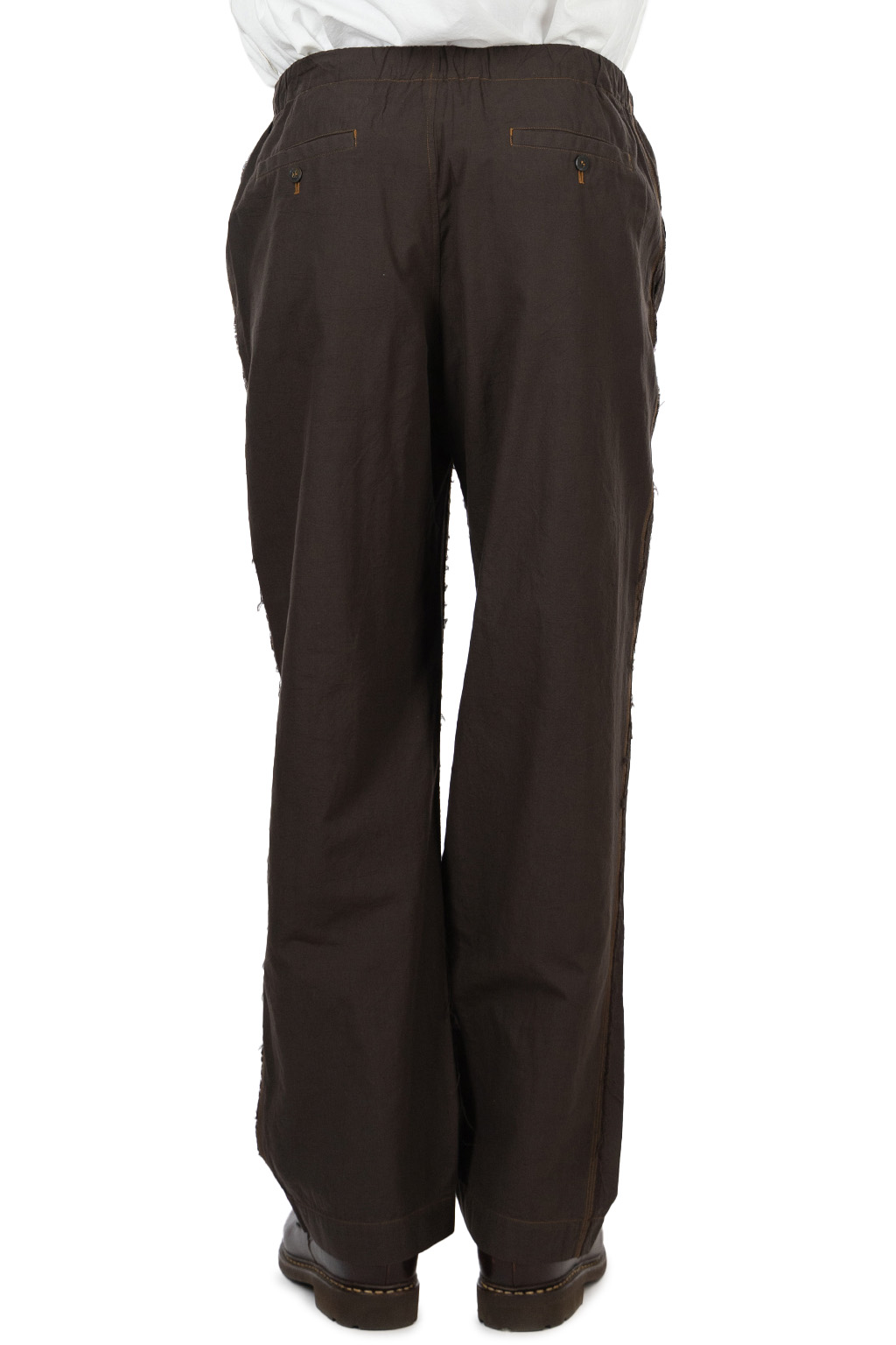 CALE - Khadi Garment-Dyed Cotton Drawstring Pants - Sumi Black