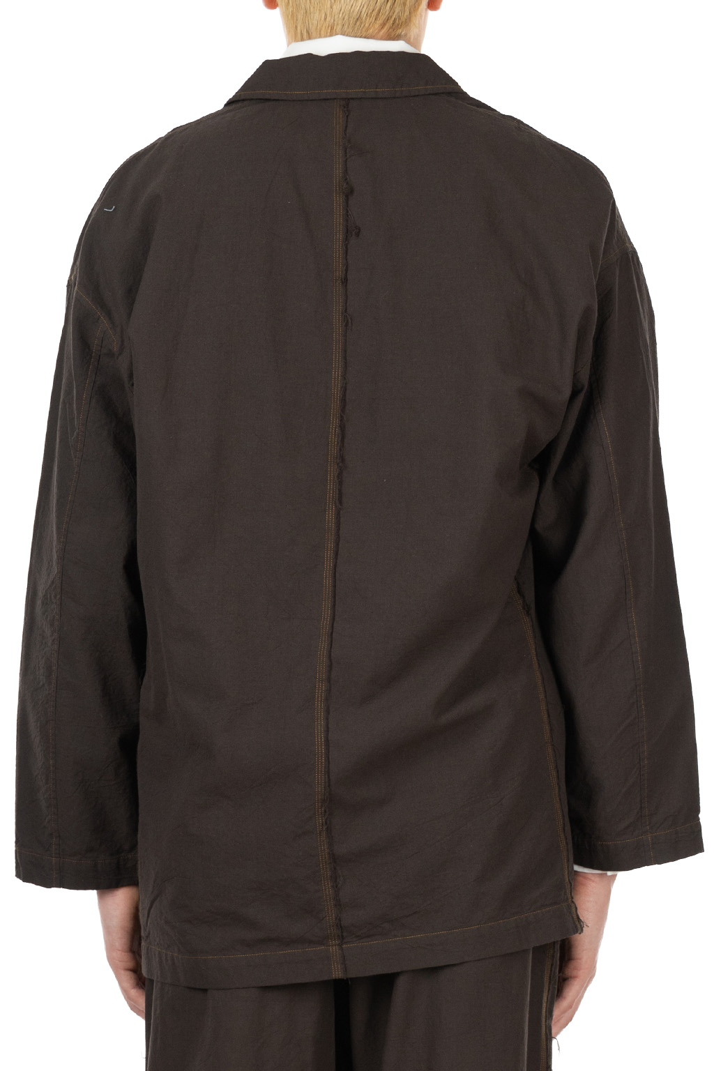 CALE - Khadi Garment-Dyed Cotton Jacket - Sumi Black