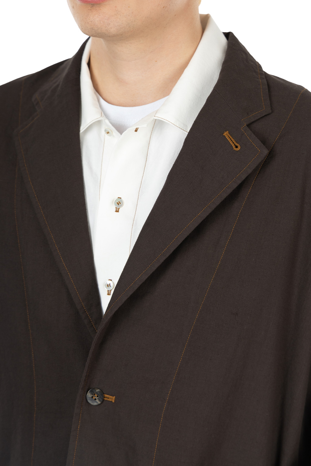 CALE - Khadi Garment-Dyed Cotton Jacket - Sumi Black