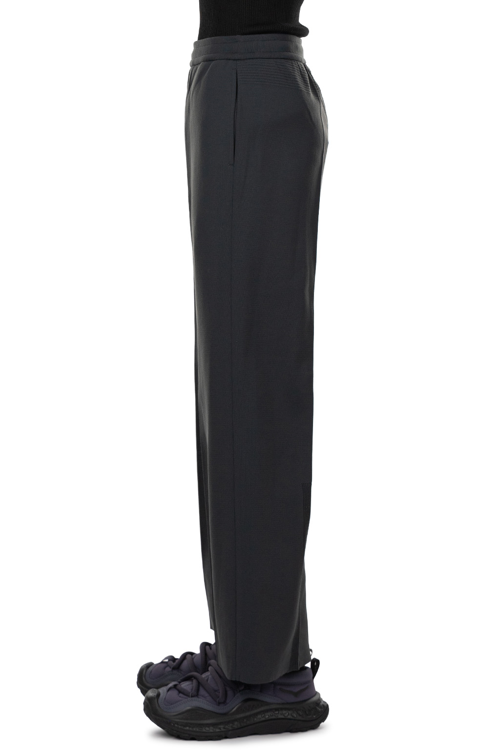 CFCL - Soft Milan Semi Wide Pants - Black