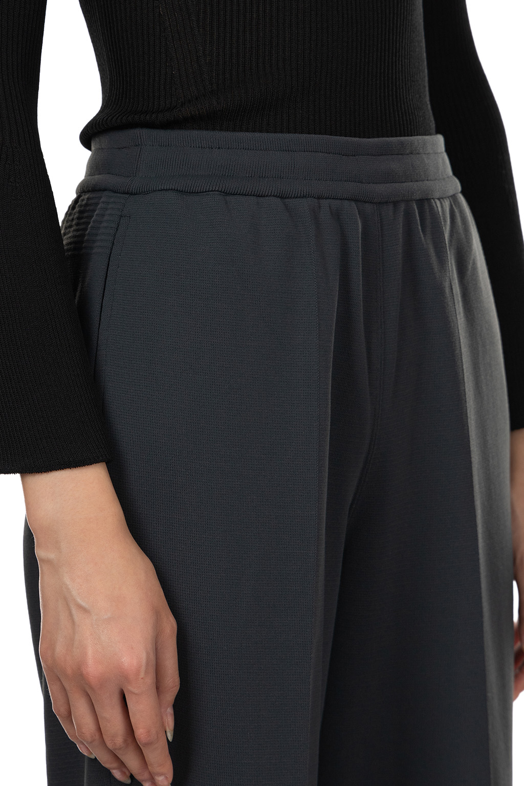 CFCL - Soft Milan Semi Wide Pants - Black