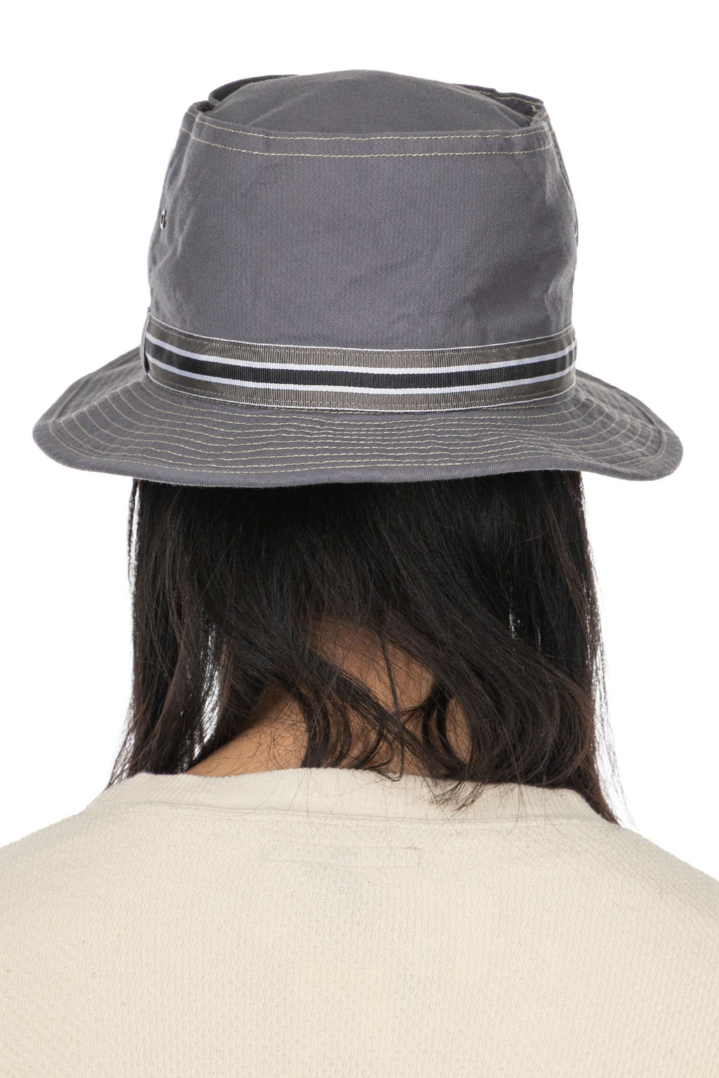 Cableami - Loose Light Chino Pork-Pie Hat - Grey