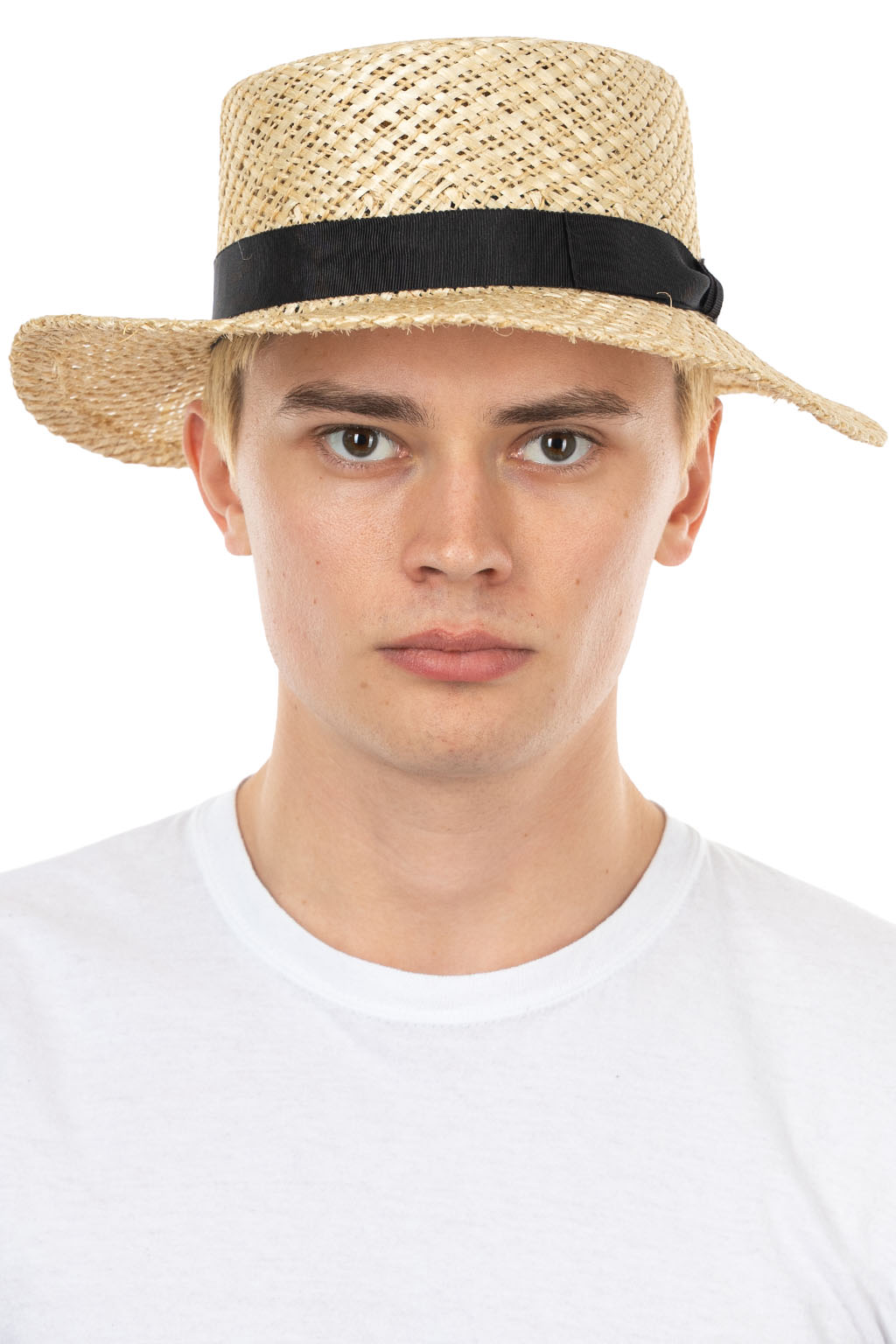 Cableami - Natural Fiber Boater Hat - Natural