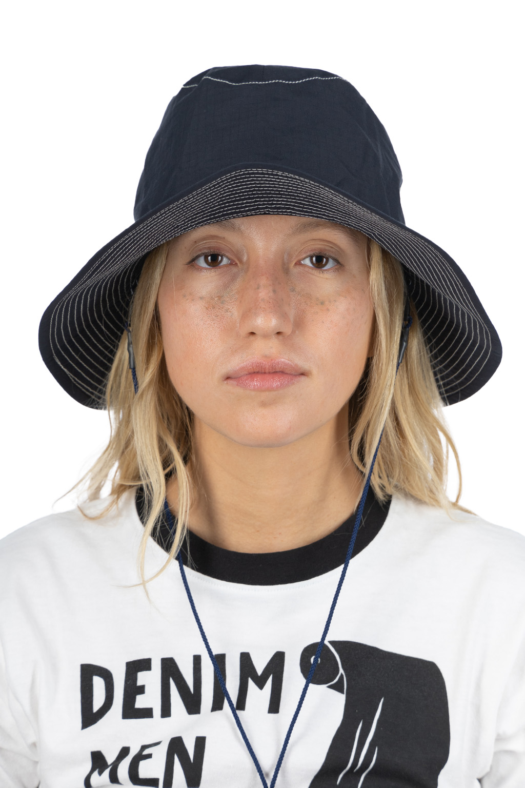 Cableami - Organic Cotton x Cordura Rip-Stop Hat with Strap - Navy