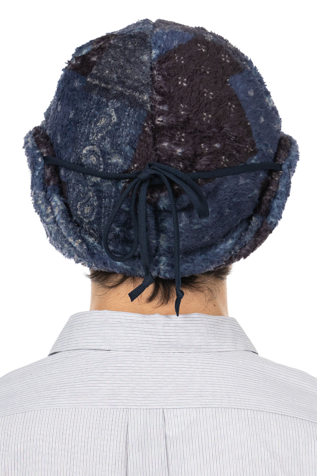 Cableami - Print Fleece Flight Cap Bandana - Navy