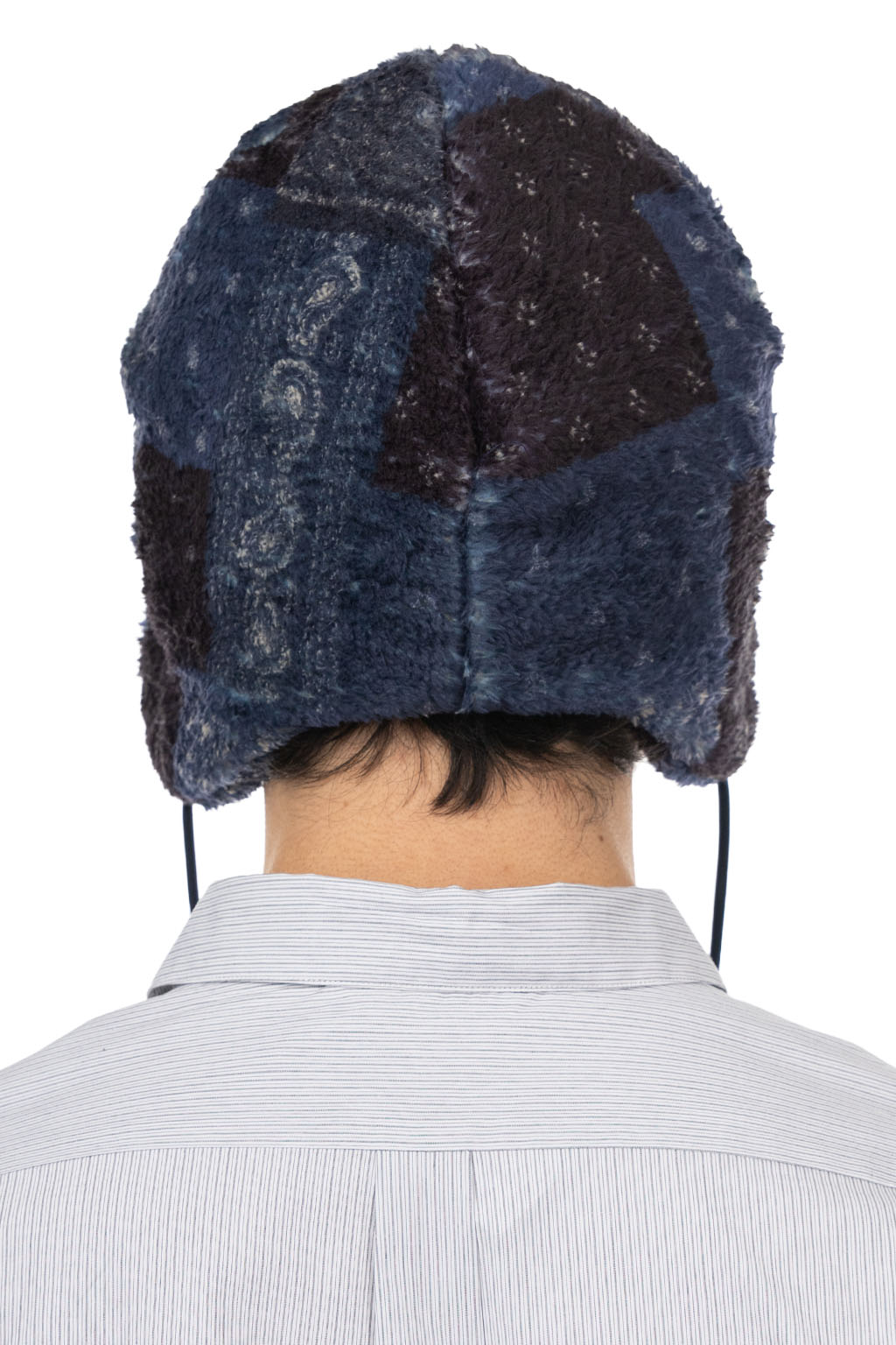 Cableami - Print Fleece Flight Cap Bandana - Navy