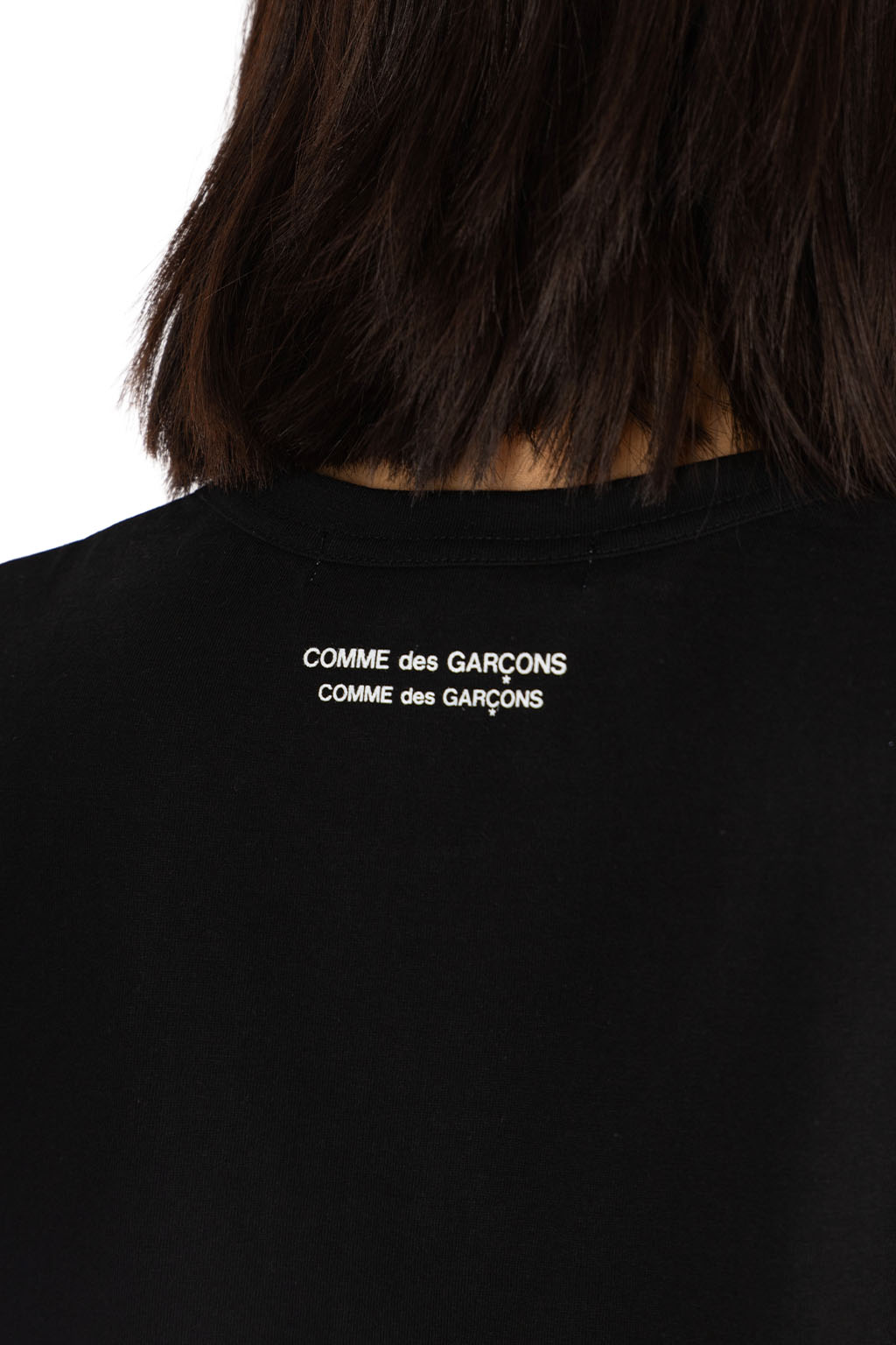 Comme Des Garcons Comme Des Garcons  - Crew Neck T-Shirt - Black x White