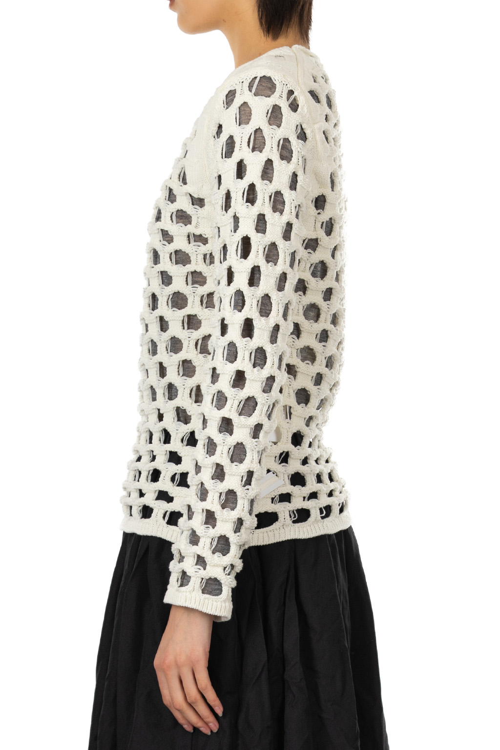 Comme Des Garcons Comme Des Garcons  - Geometric-Pattern Sweater - Off-White