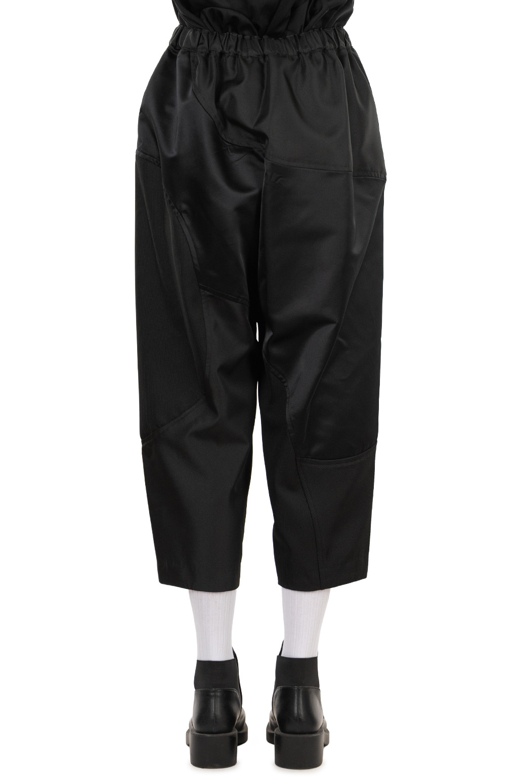 Comme Des Garcons Comme Des Garcons  - Patchwork Cropped Pants - Black