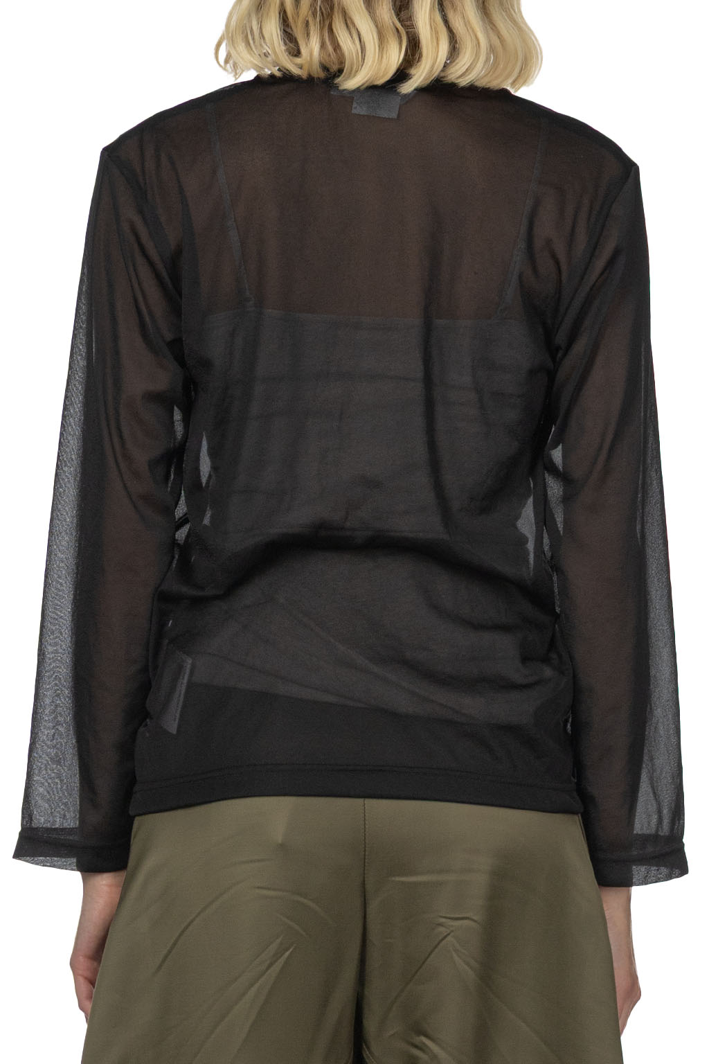 Comme Des Garcons Comme Des Garcons  - Polyester Chiffon Tricot Shirt
