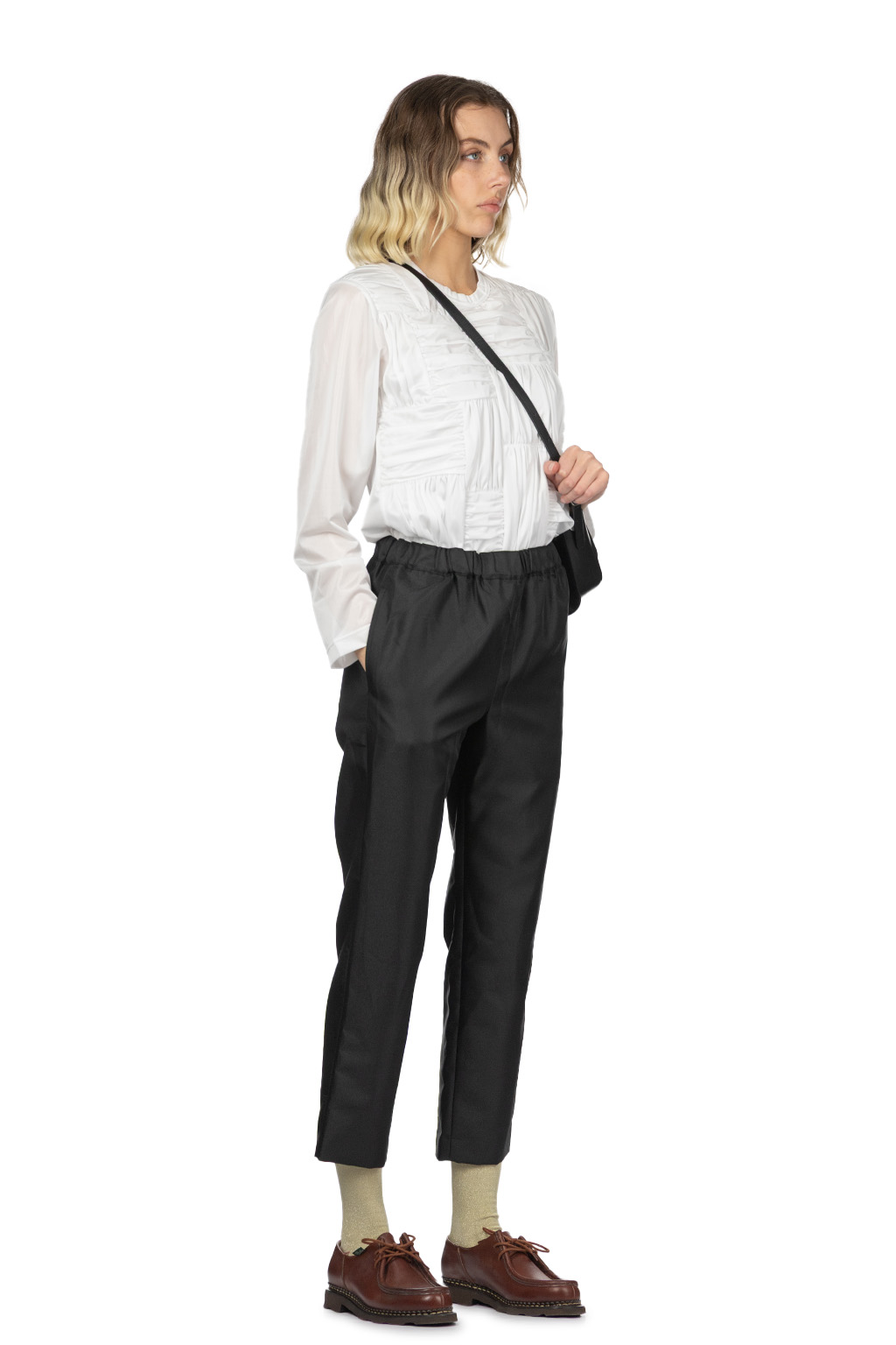 Comme Des Garcons Comme Des Garcons  - Polyester Gabardine Garment Washed Pants