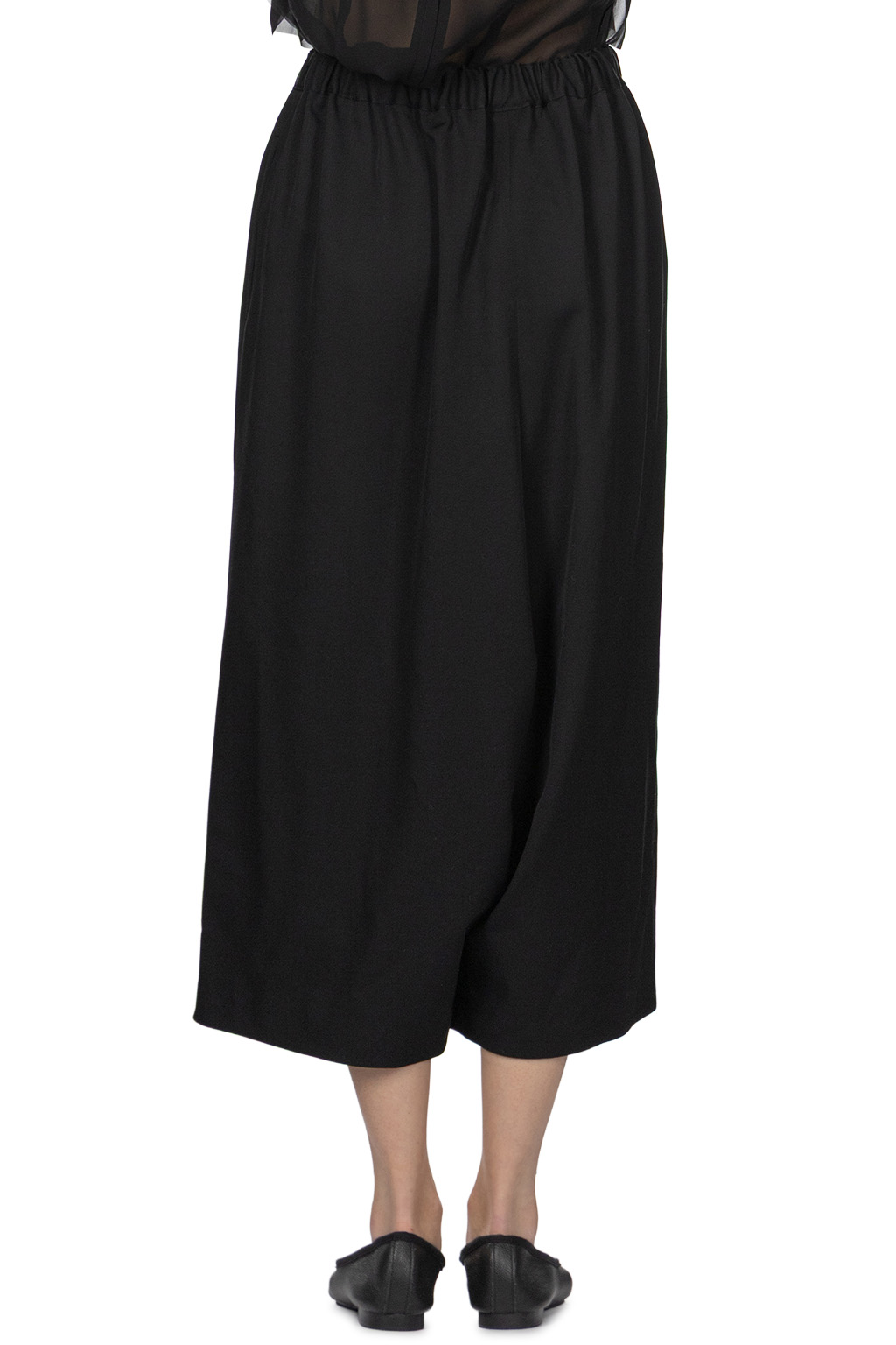 Comme Des Garcons Comme Des Garcons  - Wool Drop Cloth Pants - Black