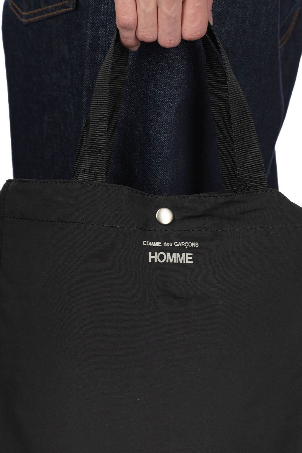 Comme Des Garcons Homme - Comme des Garçons Homme 2 Way Logo Tote Bag - Black