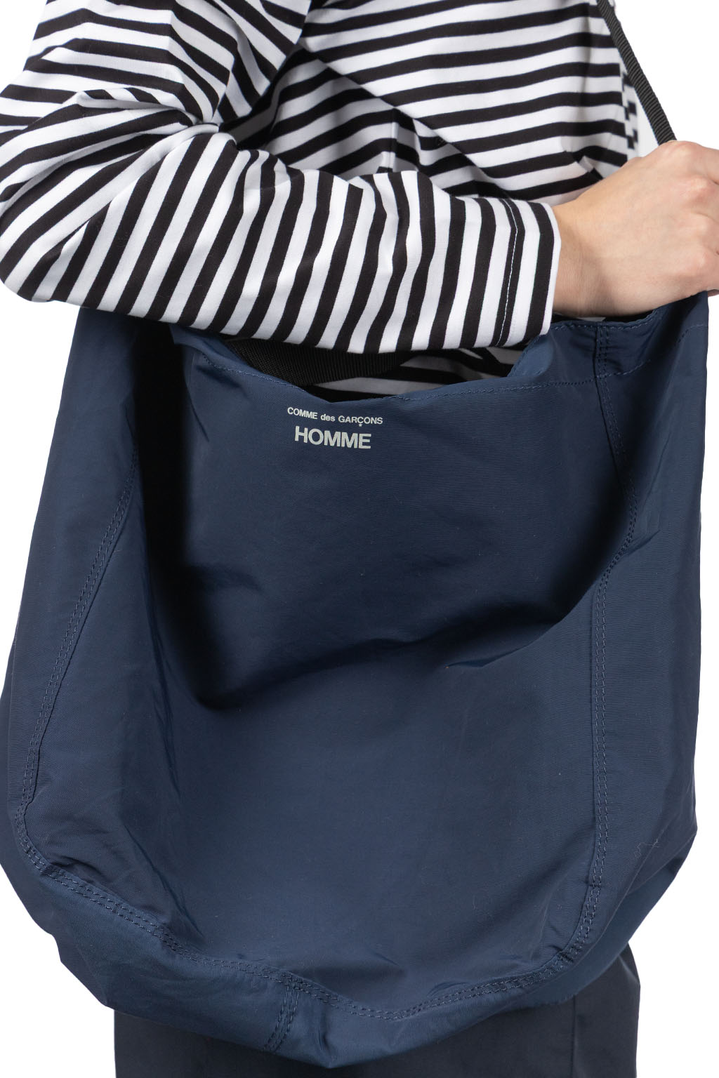 Comme Des Garcons Homme - Comme des Garçons Homme 2 Way Logo Tote Bag - Navy