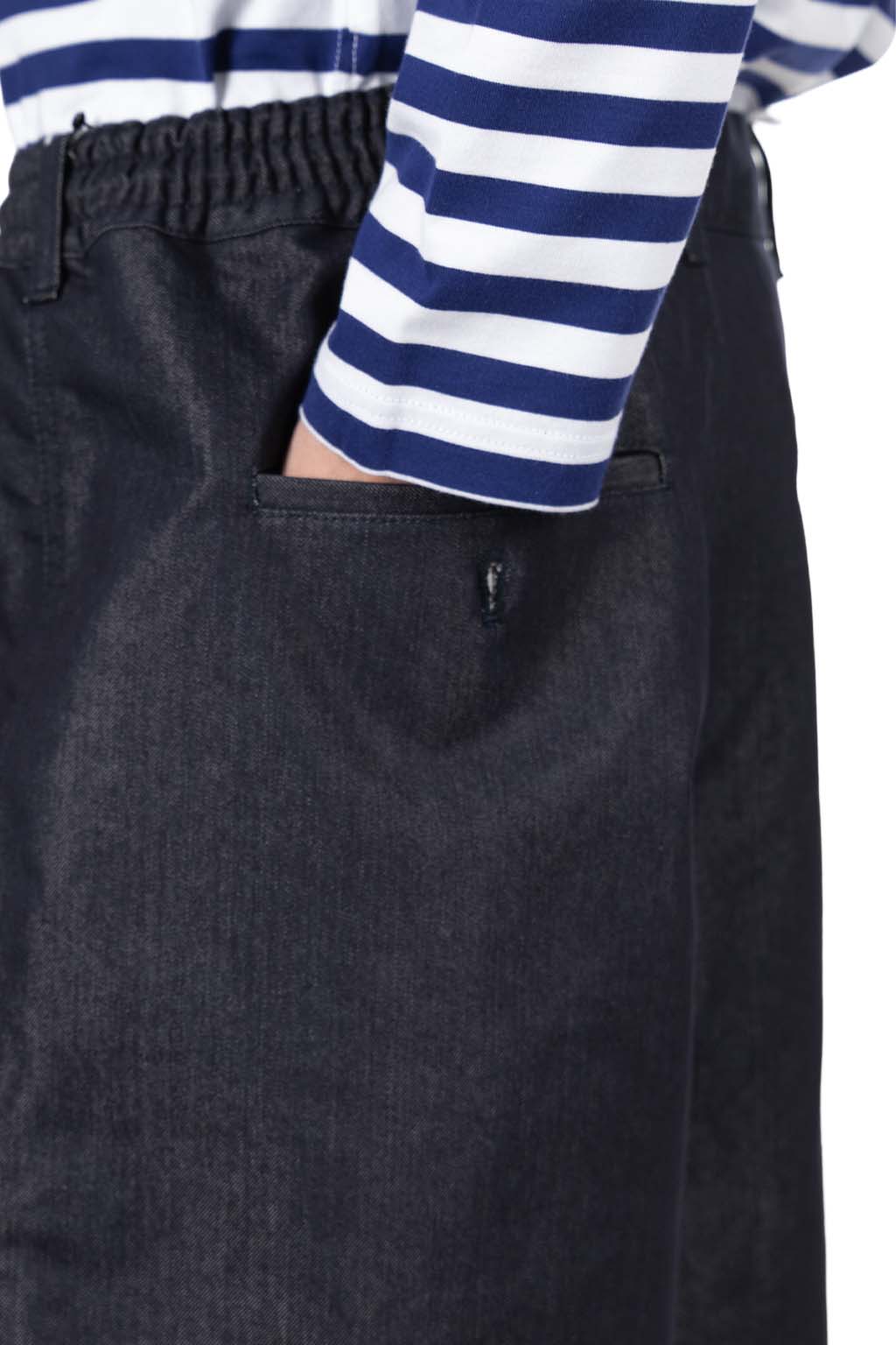 Comme Des Garcons Homme - Cotton Denim Shorts - Navy White