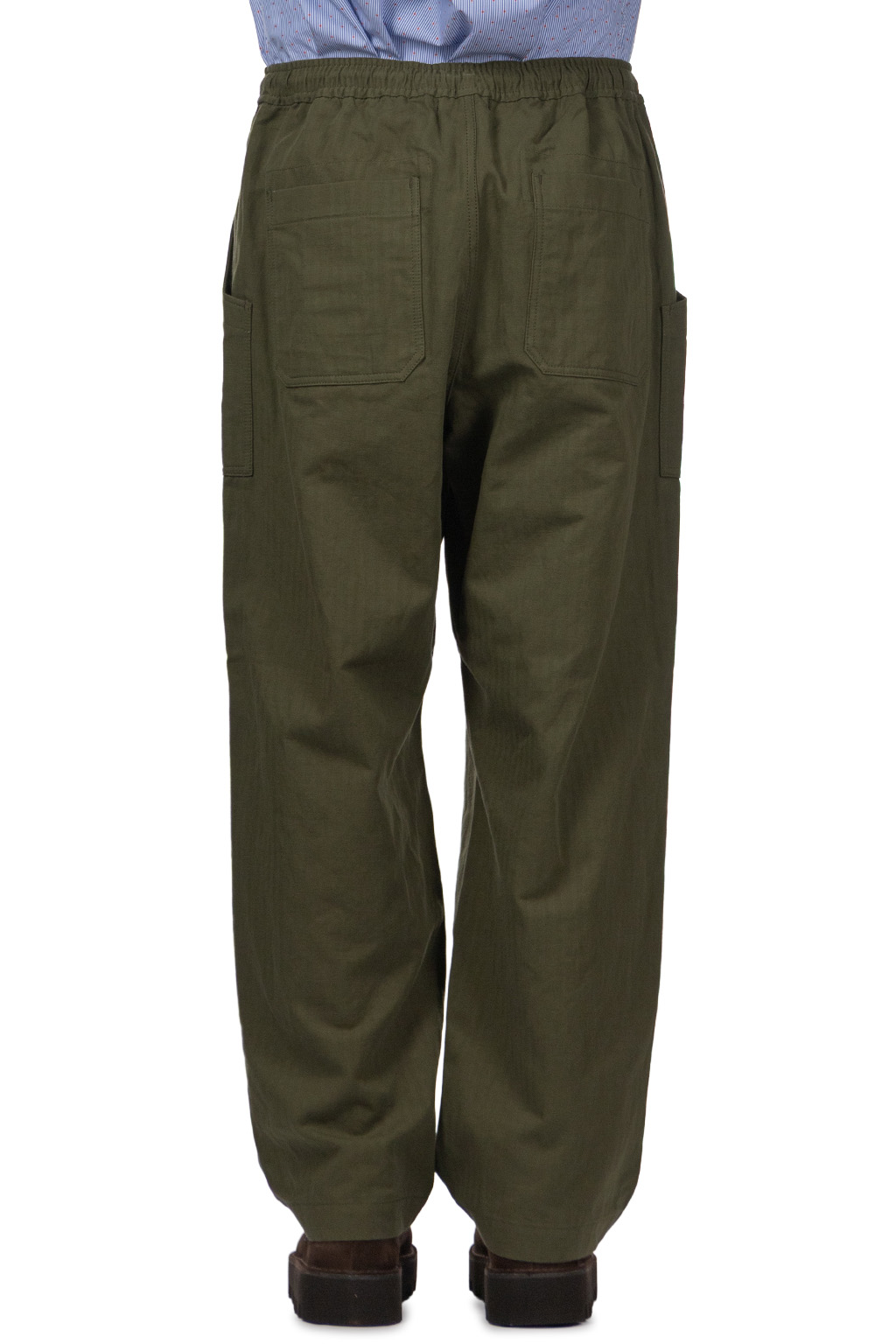 Comme Des Garcons Homme - Men's Cotton Linen Pants - Khaki