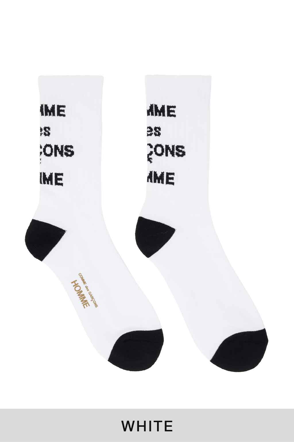 Comme Des Garcons Homme - Comme des Garçons Homme Cotton Mix Logo Socks - 2 Colors