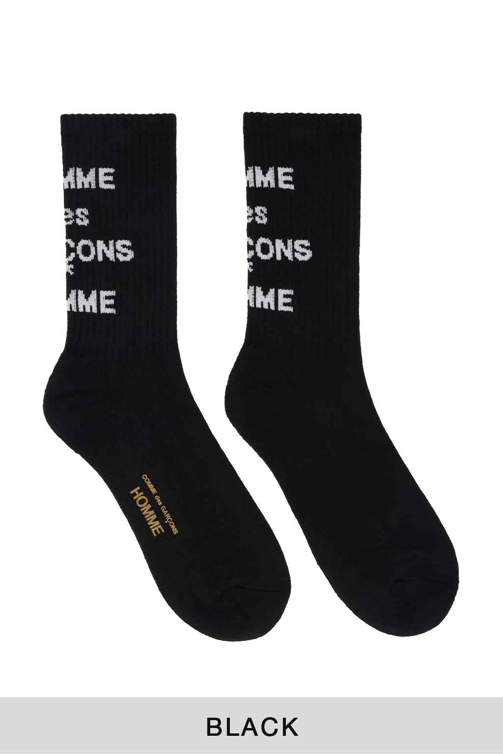 Comme Des Garcons Homme - Comme des Garçons Homme Cotton Mix Logo Socks - 2 Colors